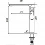 K14015W Смеситель Ledeme