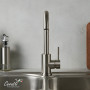 СЕЛЬСО (CELSO) II BN смеситель для кухни из нержавеющей стали, цвет МАТОВЫЙ НИКЕЛЬ,Ceruttispa CT12099 