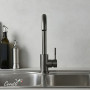 СЕЛЬСО (CELSO) II GG смеситель для кухни из нержавеющей стали, цвет ГРАФИТ, Ceruttispa CT12101 