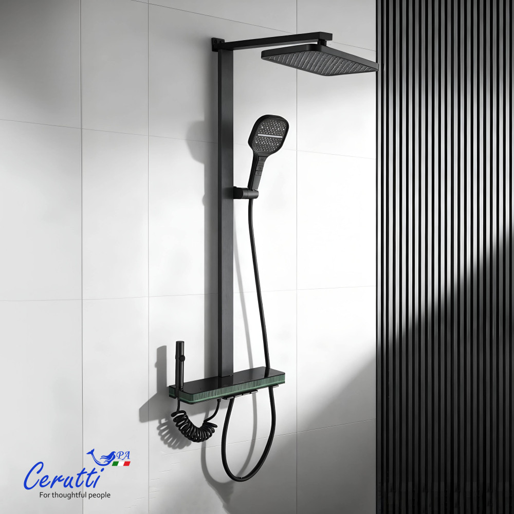 MAURO система душевая, верхний и ручной душ ABS, шланг PVC Ceruttispa