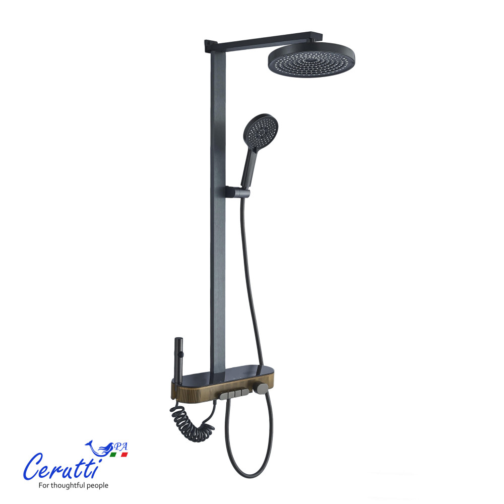 NEVIO система душевая, верхний и ручной душ ABS, шланг PVC Ceruttispa