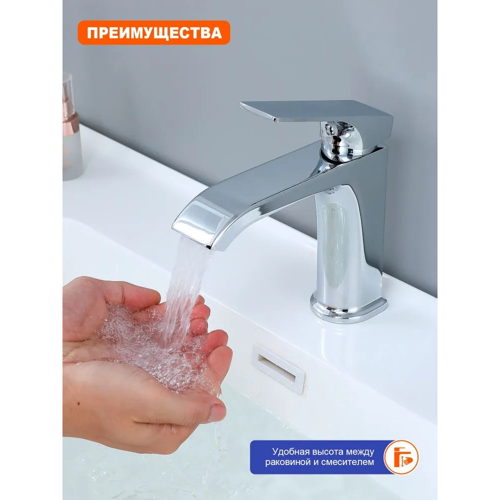 L4199-9 Смеситель для кухни с гибким изливом СЕРЫЙ