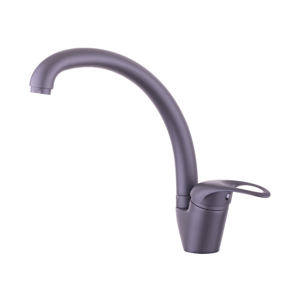  4603-26 Смеситель Sanday кухня, латунь, темно-серый графит, картридж D40, гайка