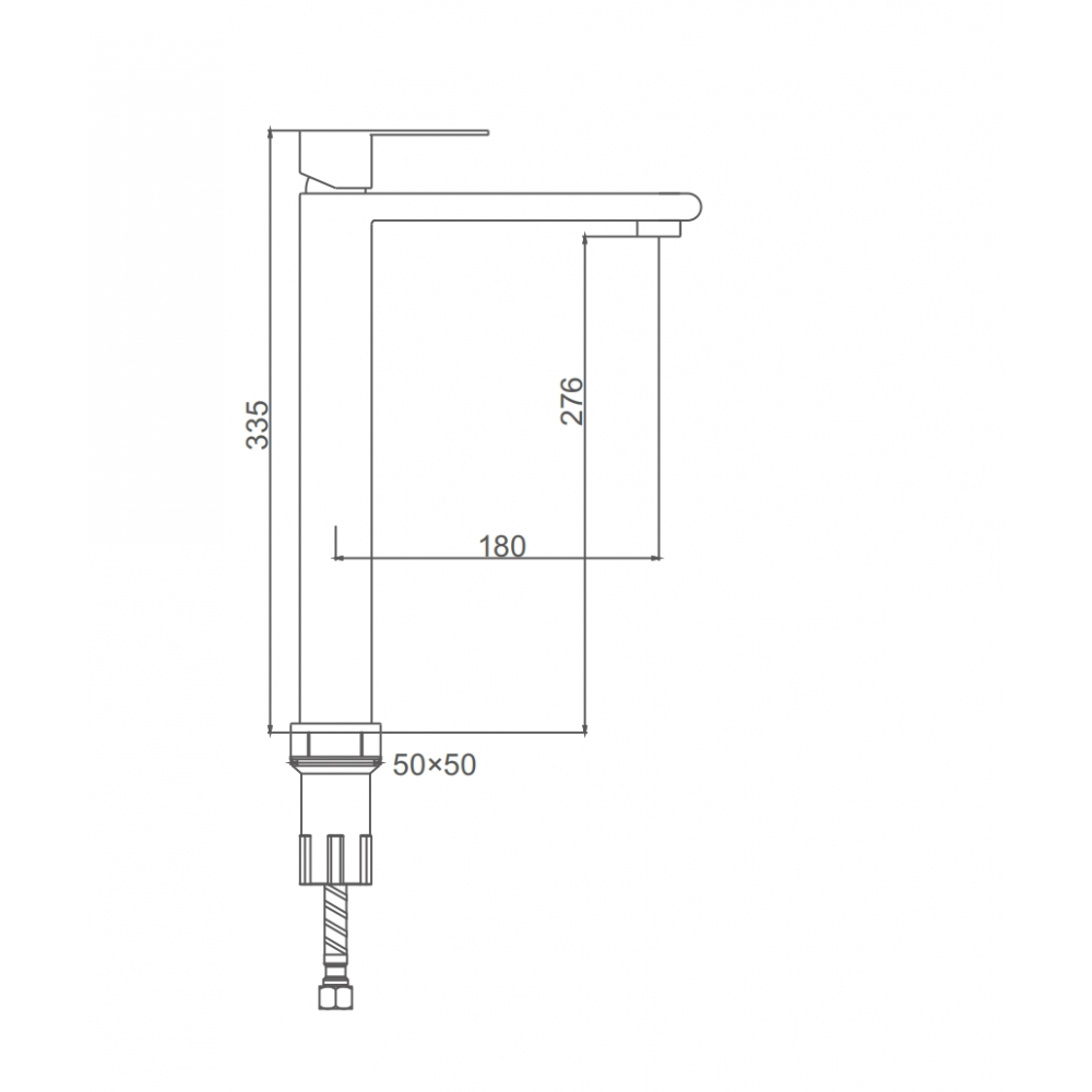 S224.15.05 Смеситель Splenka высокий для умывальника высокий (сатин) S224.15.05 Смеситель Splenka высокий для умывальника высокий (сатин)