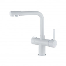 VF.70088-8 Смеситель для кухни с подключением фильтра, латунь Valfex Boreas White