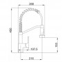 VF.73826-3 Смеситель для кухни VALFEX Saiph Graphite
