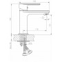 HB10505-8 Смеситель для раковины(латунь) белый/хром