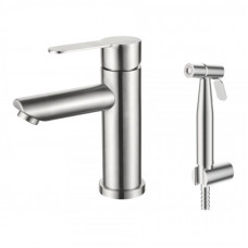 L71203-1 Смеситель для умывальника с гигиеническим душем из нержавеющей стали