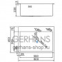 K36045В Кухонная мойка из нержавеющей стали Gerhans (600х450 мм)