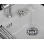 5708R, АРКТИК (Белый) кухонная мойка, кварц Granula, Kitchen Space Rinzer, 58х52 см