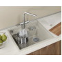5708R, КРЕМАН, кухонная мойка, кварц Granula, Kitchen Space Rinzer, 58х52 см