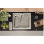 5708R, КРЕМАН, кухонная мойка, кварц Granula, Kitchen Space Rinzer, 58х52 см