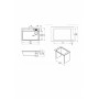 7308R, ЧЁРНЫЙ, кухонная мойка, кварц Granula, Kitchen Space Rinzer, 73х52 см