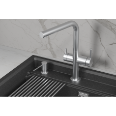 KS-8276, НЕРЖ, СМЕСИТЕЛЬ КУХОННЫЙ KITCHEN SPACE