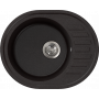 Мойка FG 61-50 405 искристый черный с одинарным сифоном