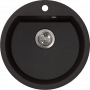Мойка FG D51G 405 искристый черный с одинарным сифоном