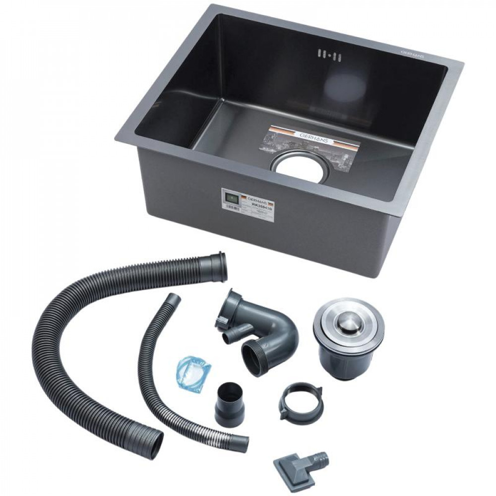 K35043B Кухонная мойка GERHANS графит K35043B Кухонная мойка GERHANS графит