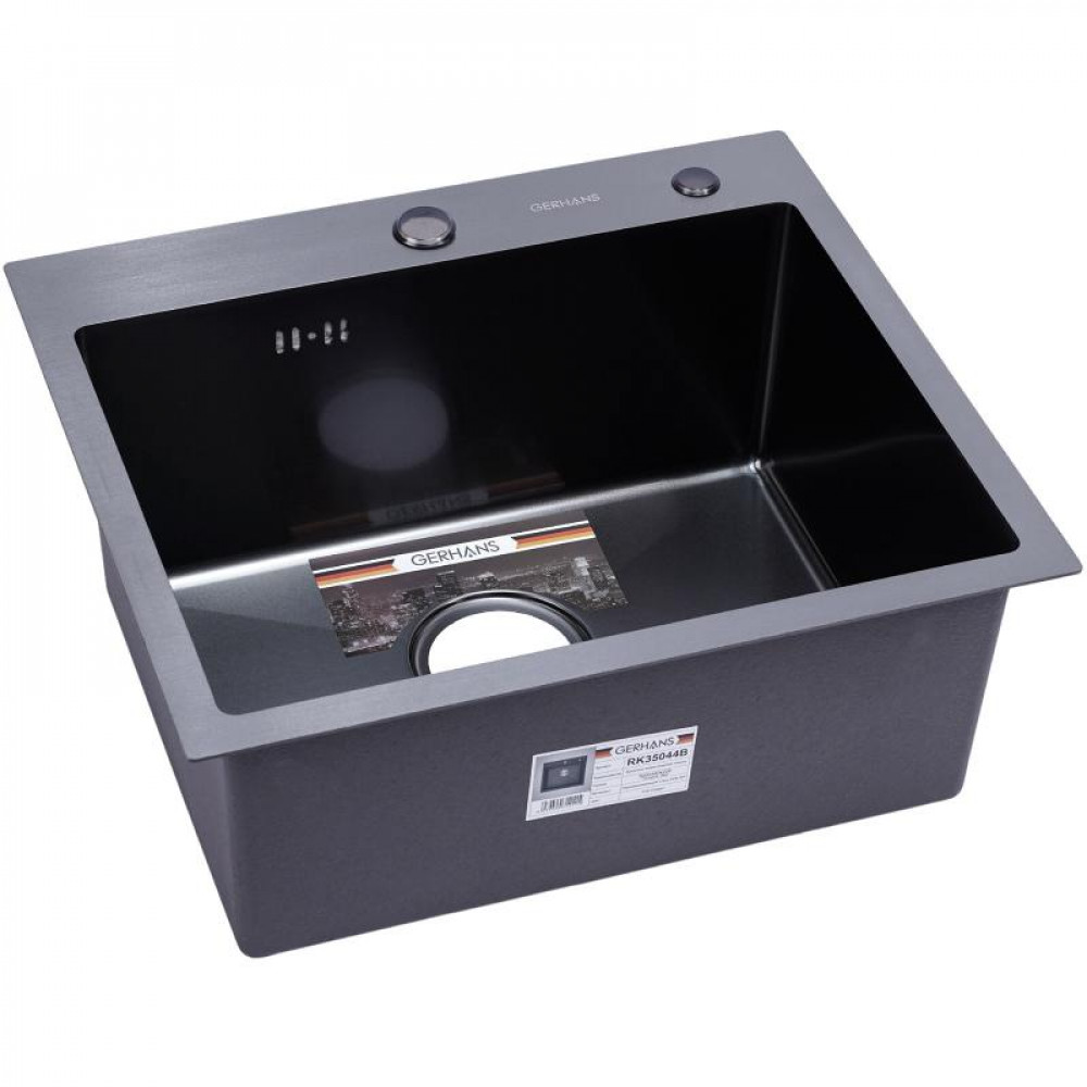 K35044В Кухонная мойка из нержавеющей стали Gerhans (500х440 мм) K35044В Кухонная мойка из нержавеющей стали Gerhans (500х440 мм)