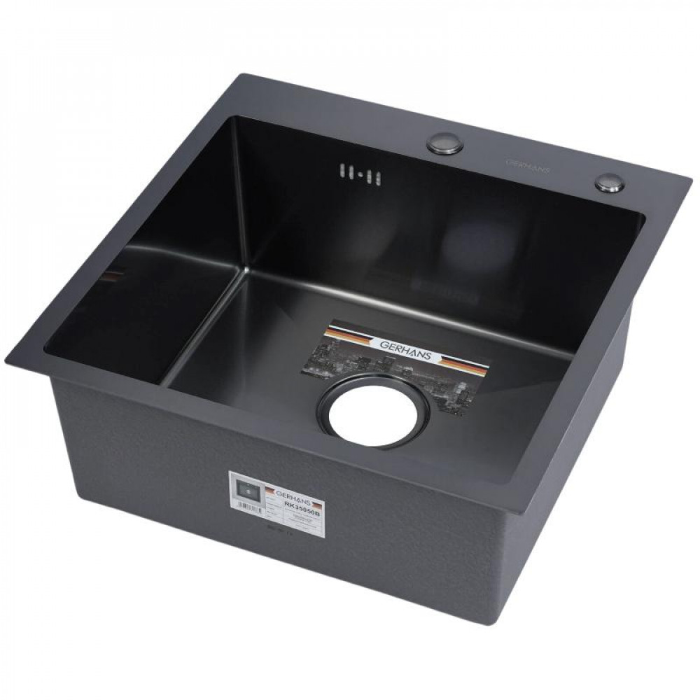 K35050В Кухонная мойка из нержавеющей стали Gerhans (500х500 мм) K35050В Кухонная мойка из нержавеющей стали Gerhans (500х500 мм)