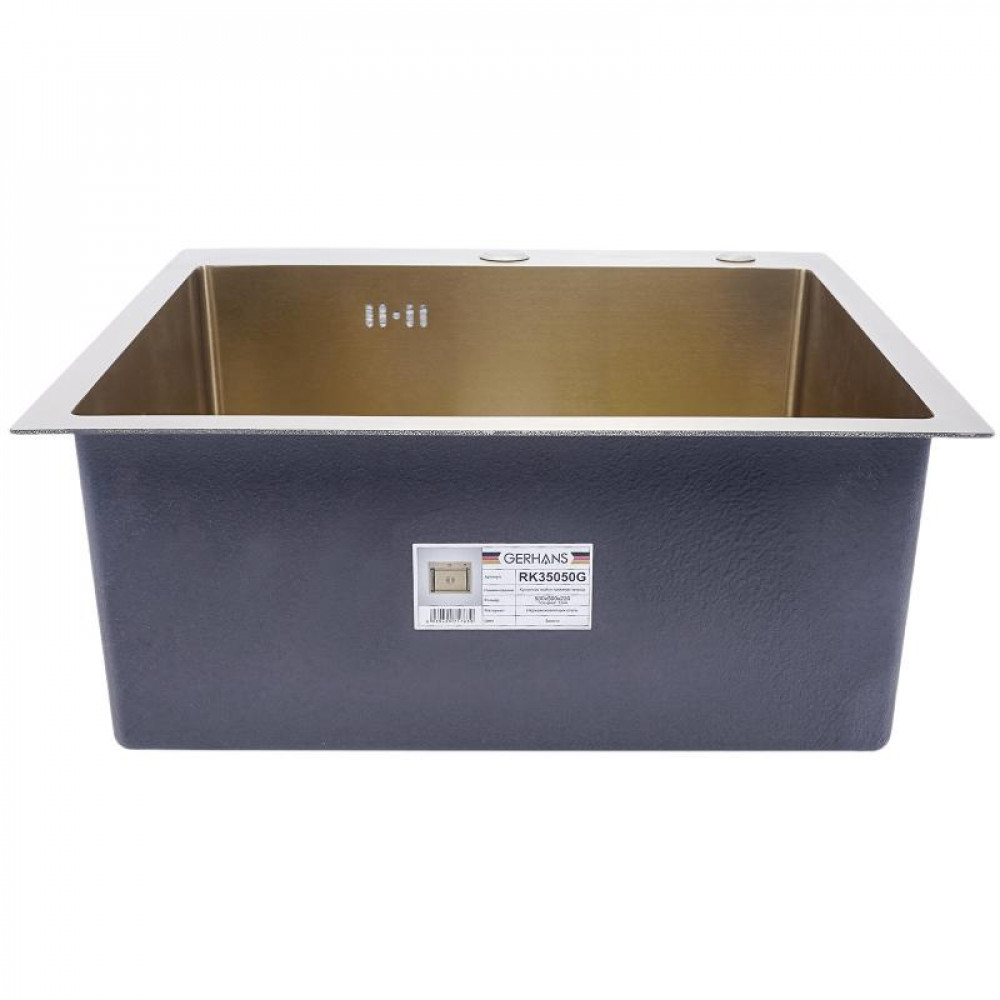 K35050G Кухонная мойка GERHANS золото K35050G Кухонная мойка GERHANS золото