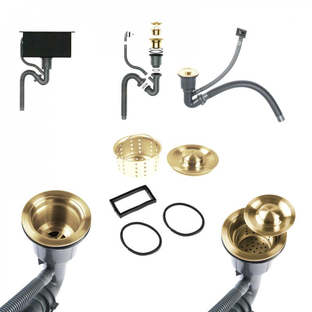 K35050G Кухонная мойка GERHANS золото K35050G Кухонная мойка GERHANS золото