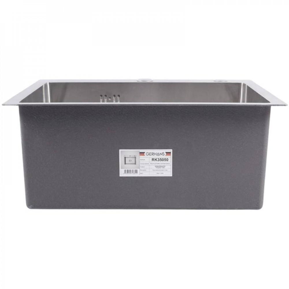 K35050 Кухонная мойка из нержавеющей стали Gerhans (500х500 мм) K35050 Кухонная мойка из нержавеющей стали Gerhans (500х500 мм)
