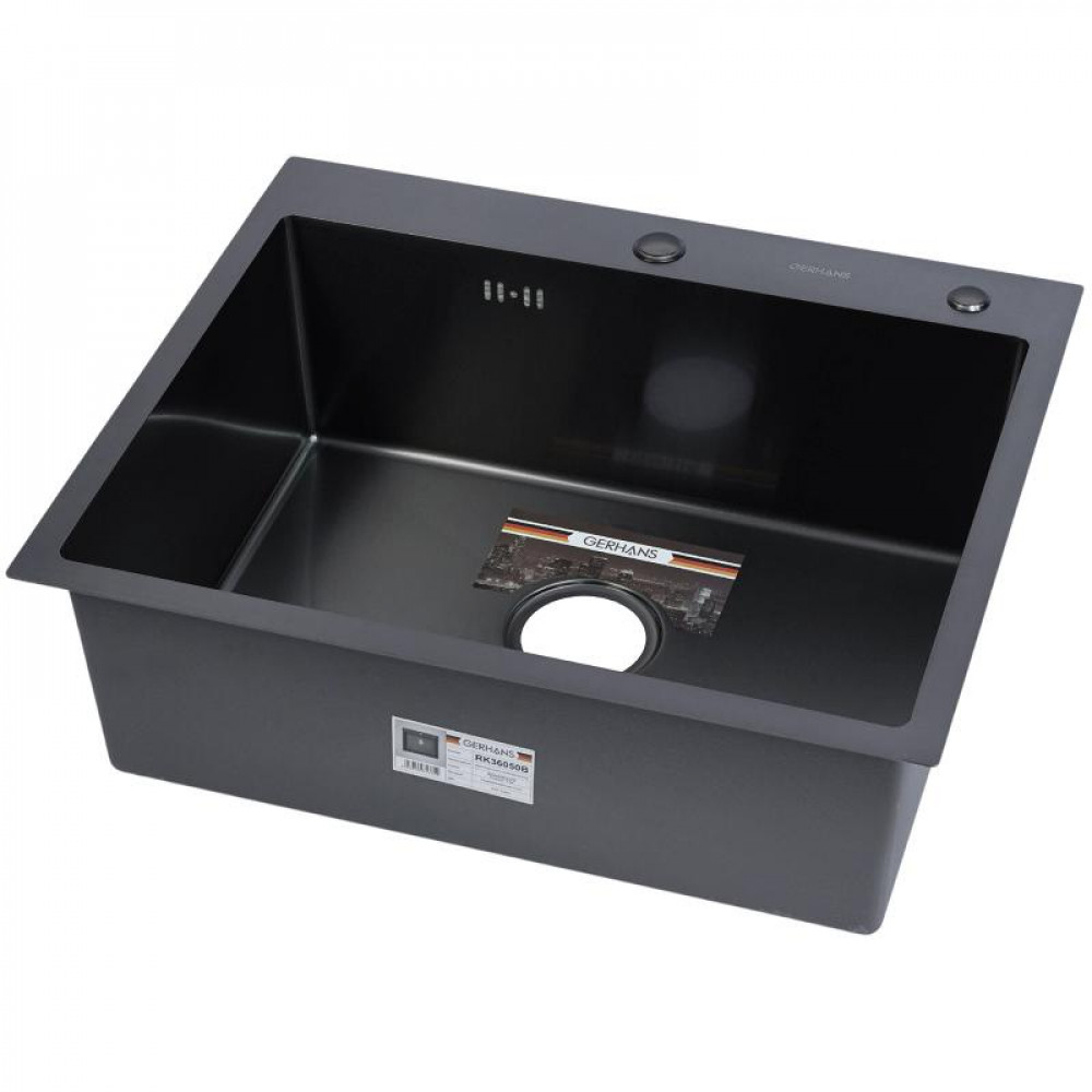 K36050В Кухонная мойка из нержавеющей стали Gerhans (600х500 мм) K36050В Кухонная мойка из нержавеющей стали Gerhans (600х500 мм)