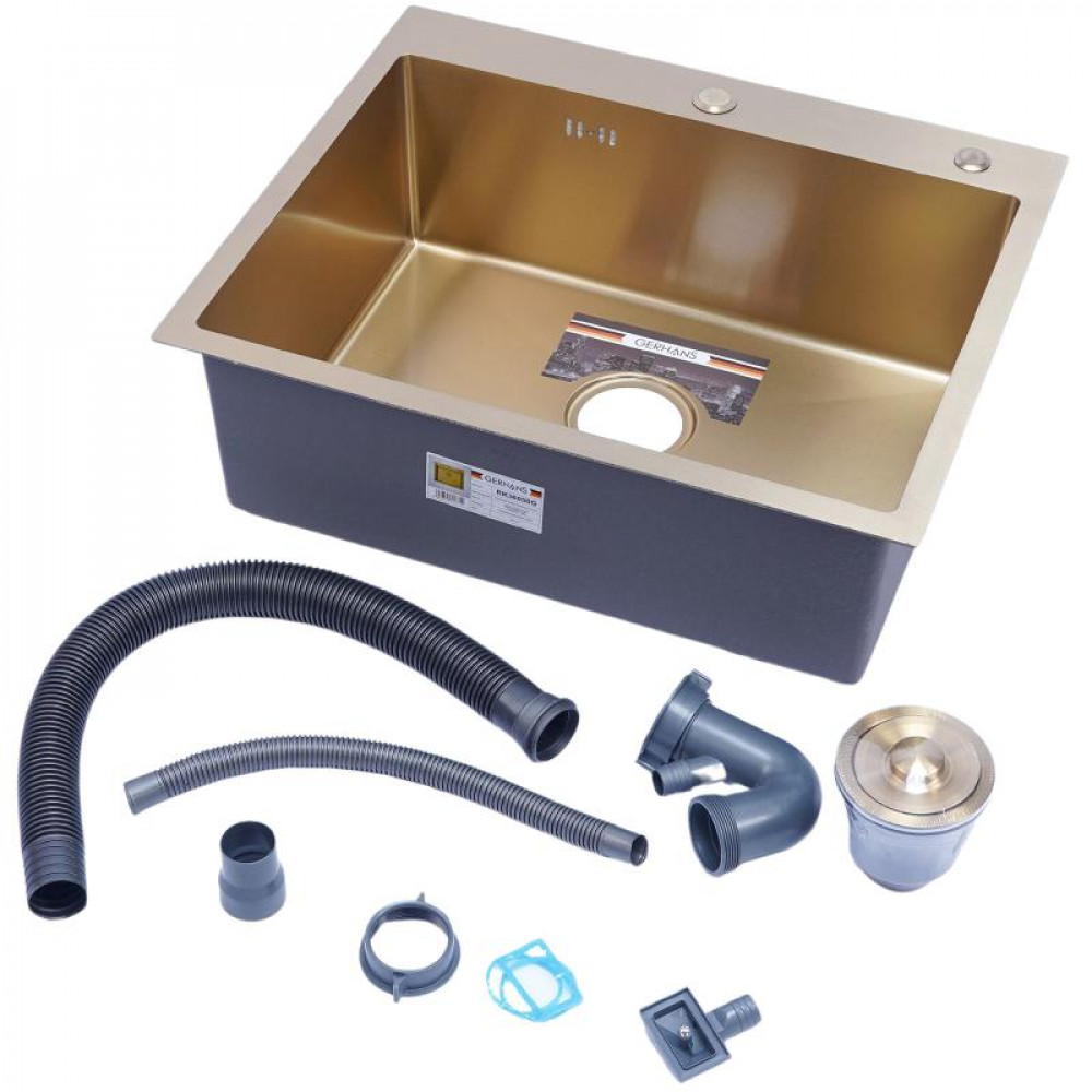 K36050G Кухонная мойка GERHANS золото K36050G Кухонная мойка GERHANS золото