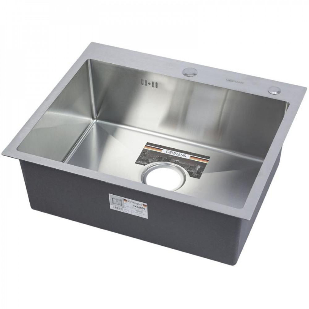 K36050 Кухонная мойка из нержавеющей стали Gerhans (600х500 мм) K36050 Кухонная мойка из нержавеющей стали Gerhans (600х500 мм)