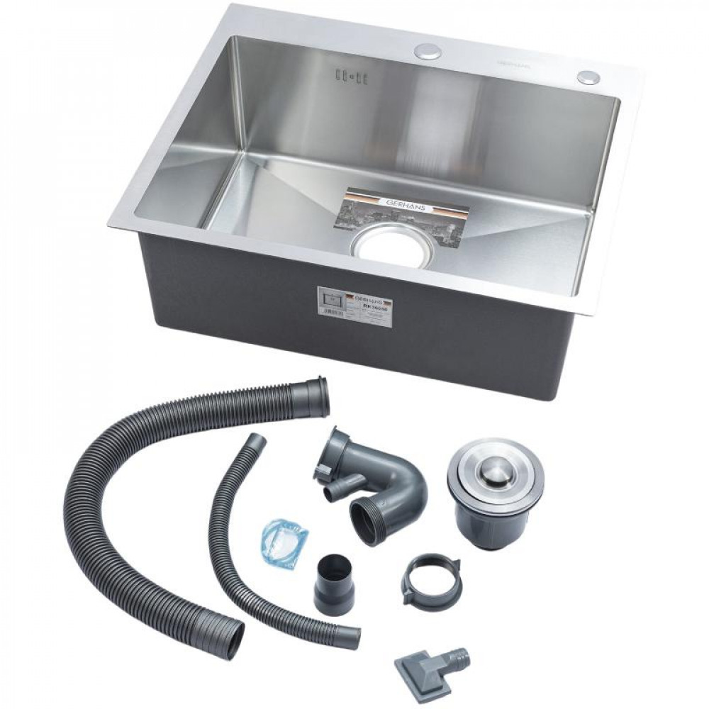 K36050 Кухонная мойка из нержавеющей стали Gerhans (600х500 мм) K36050 Кухонная мойка из нержавеющей стали Gerhans (600х500 мм)