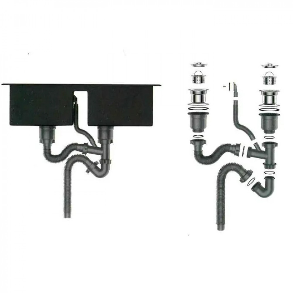 K37843-S Кухонная мойка из нержавеющей стали Gerhans (780х430 мм)