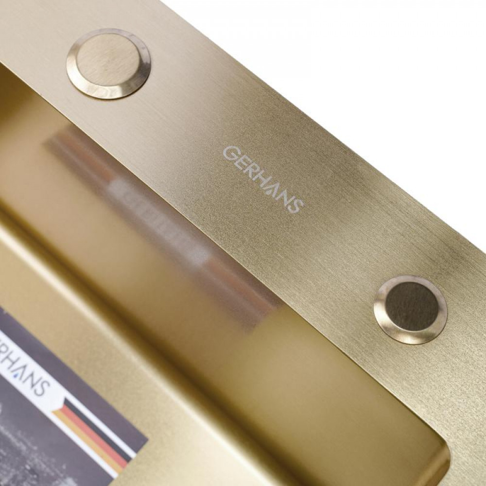 K35050G Кухонная мойка GERHANS золото K35050G Кухонная мойка GERHANS золото