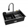 K37545BD (PVD чёрный "Декор", кухонная мойка премиум-класса "Комплект Плюс") GERHANS