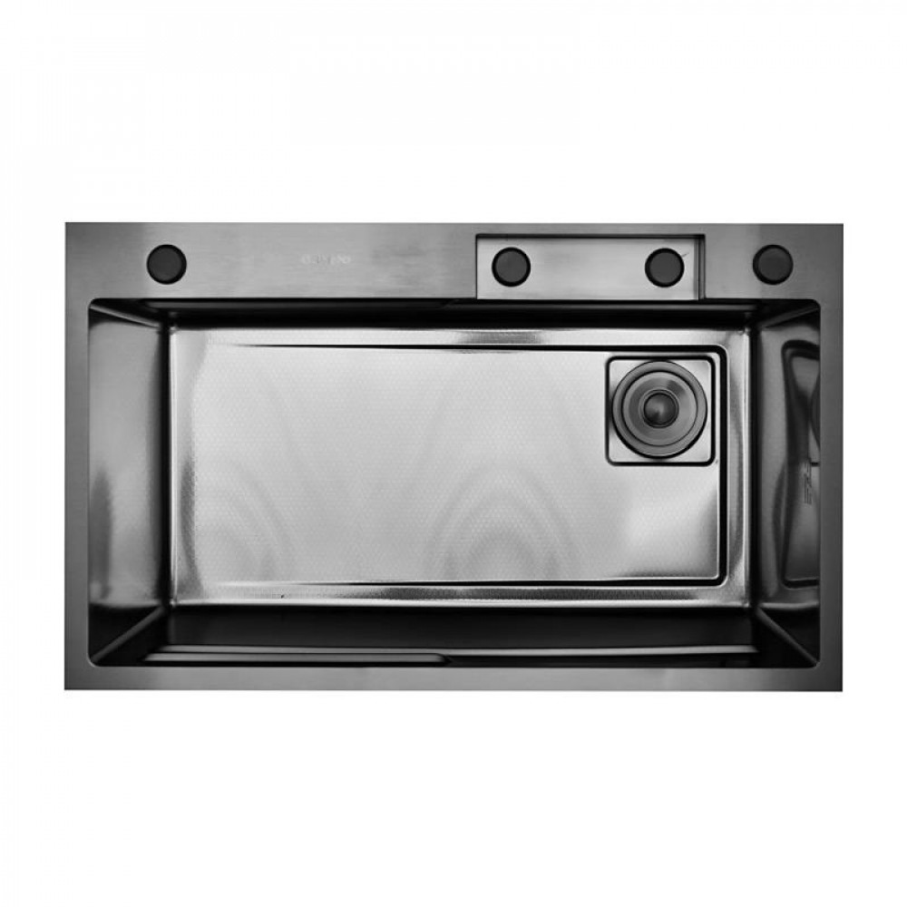 K37545BD (PVD чёрный "Декор", кухонная мойка премиум-класса "Комплект Плюс") GERHANS