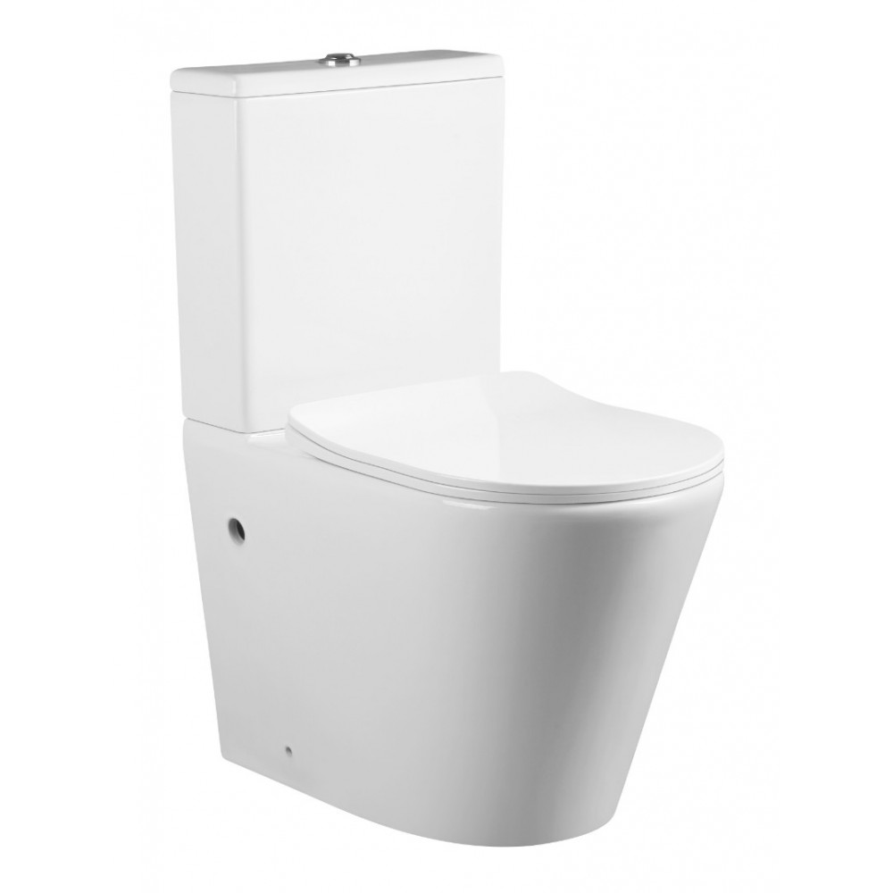 Комплект Cersanit CARINA XL CO DPL EO slim инсталляция VECTOR кнопка CORNER пластик хром, глянцевый