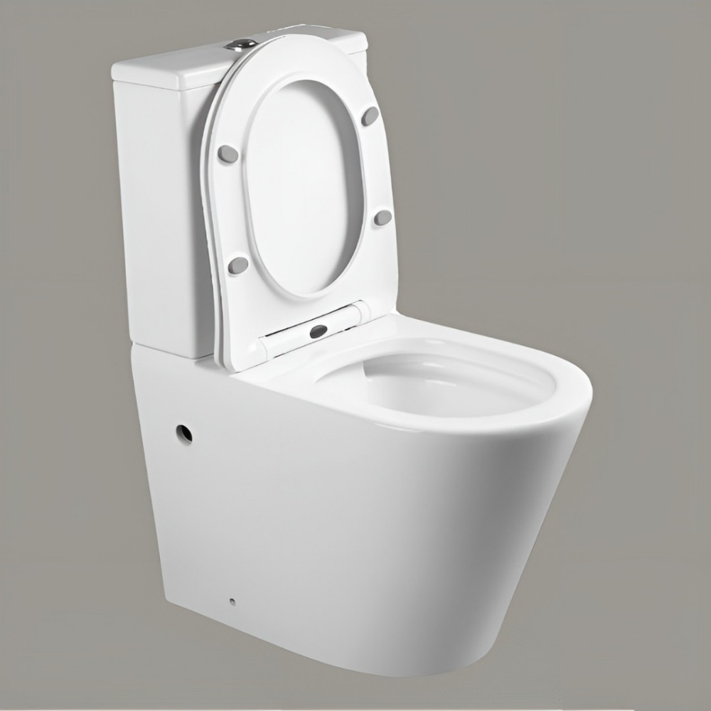 Комплект Cersanit CARINA XL CO DPL EO slim инсталляция VECTOR кнопка CORNER пластик хром, глянцевый