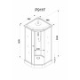 Душевая кабина PARLY P911F (90х90х215)