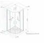 VIVA91B (90x90x215) Душевая кабина с низким поддоном, стекло 6мм Ceruttispa