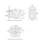 CT10572 ORLTER  Aria UF Унитаз подвесной (490*360*370) безободковый, сиденье дюропласт с микролифтом