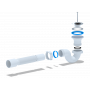 E115 Сифон для душ.поддона 1 1/2" с гибкой трубой 40х50