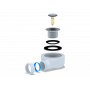 E450CL Сифон для душевого поддона 1 1/2"х50, h=55mm, хром, клик-клак
