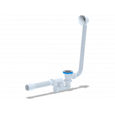 EC255 Сифон Ани 1-1/2 д/ванны автомат с выпуском и переливом,регул.с г/тр. 40х50