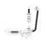 EC255 Сифон Ани 1-1/2 д/ванны автомат с выпуском и переливом,регул.с г/тр. 40х50